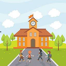 日本 校园背景 插图,青春记忆的画卷